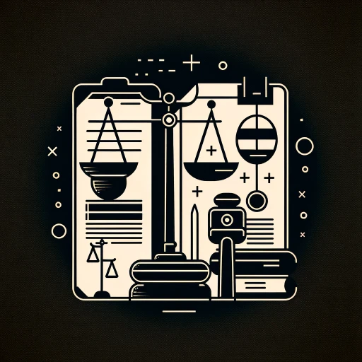 Minimalist abstract design emphasizing legal advice, with dark tones and geometric shapes including a gavel and document icons, presenting a sleek and professional look