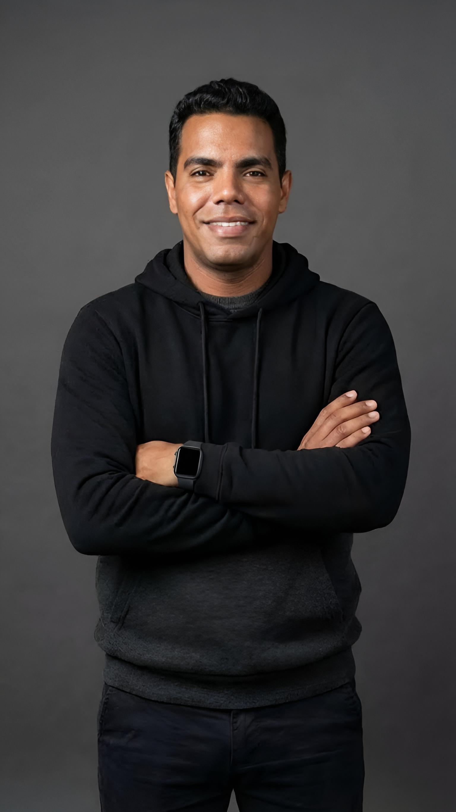 Portrait of portfolio creator – front view