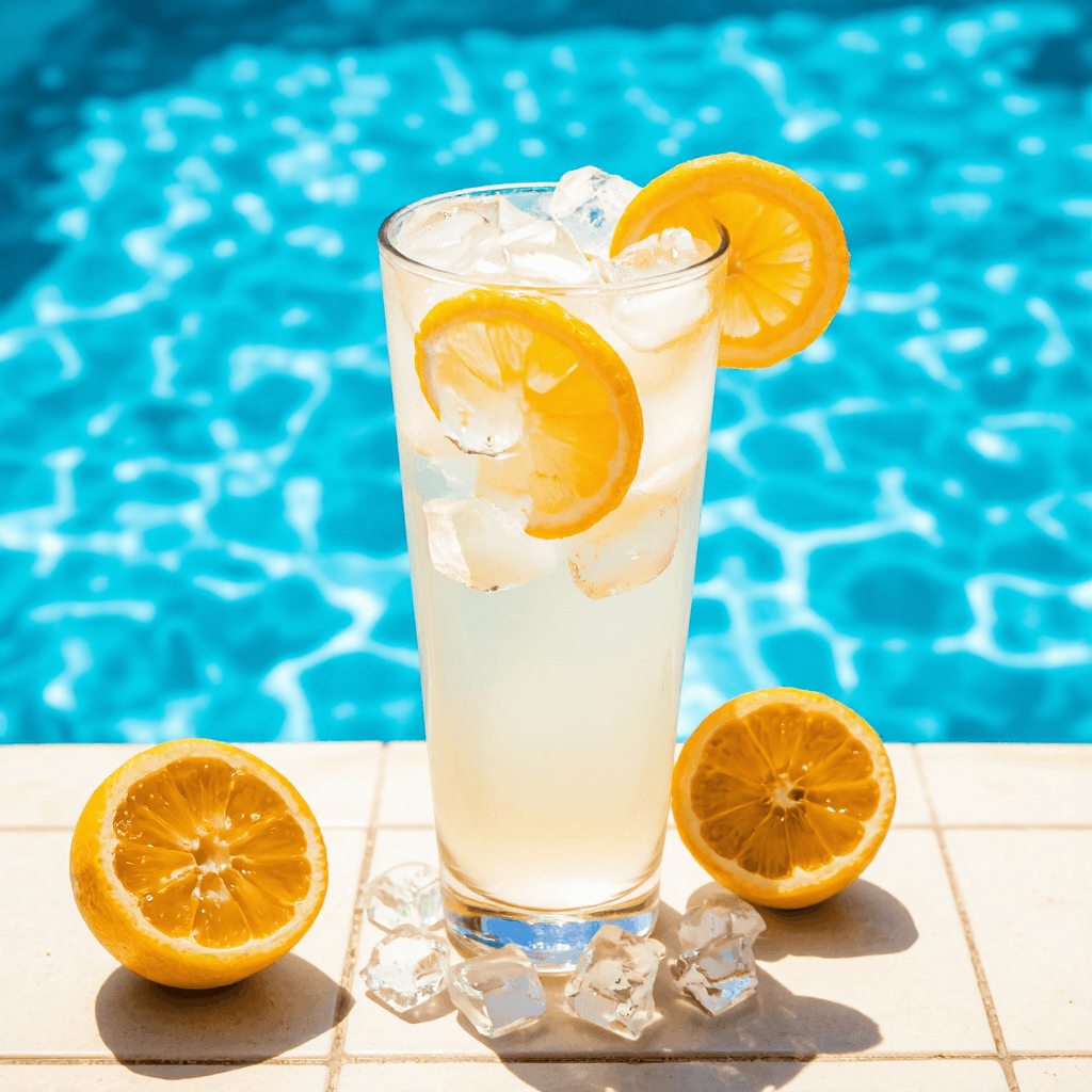 product photography of lemonade