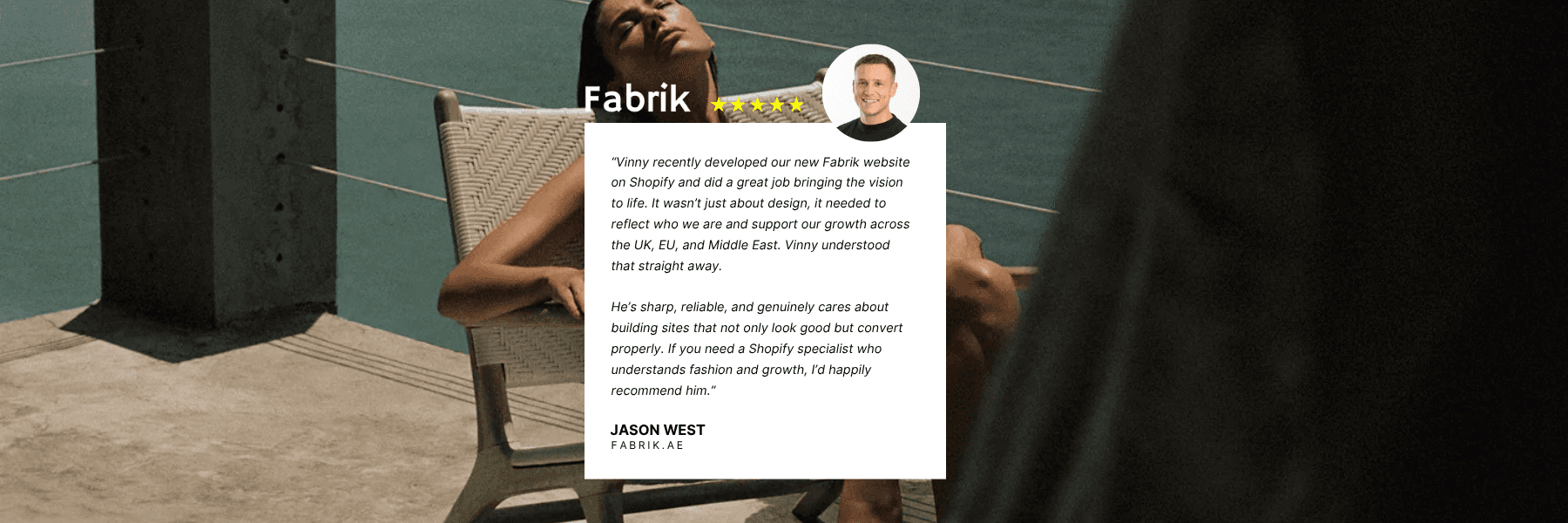fabrik website testimonial