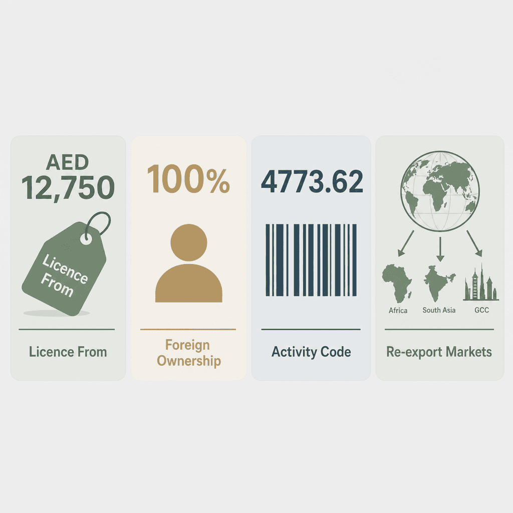 Infographic: Agricultural Equipment & Machinery Spare Parts Trading License in Dubai