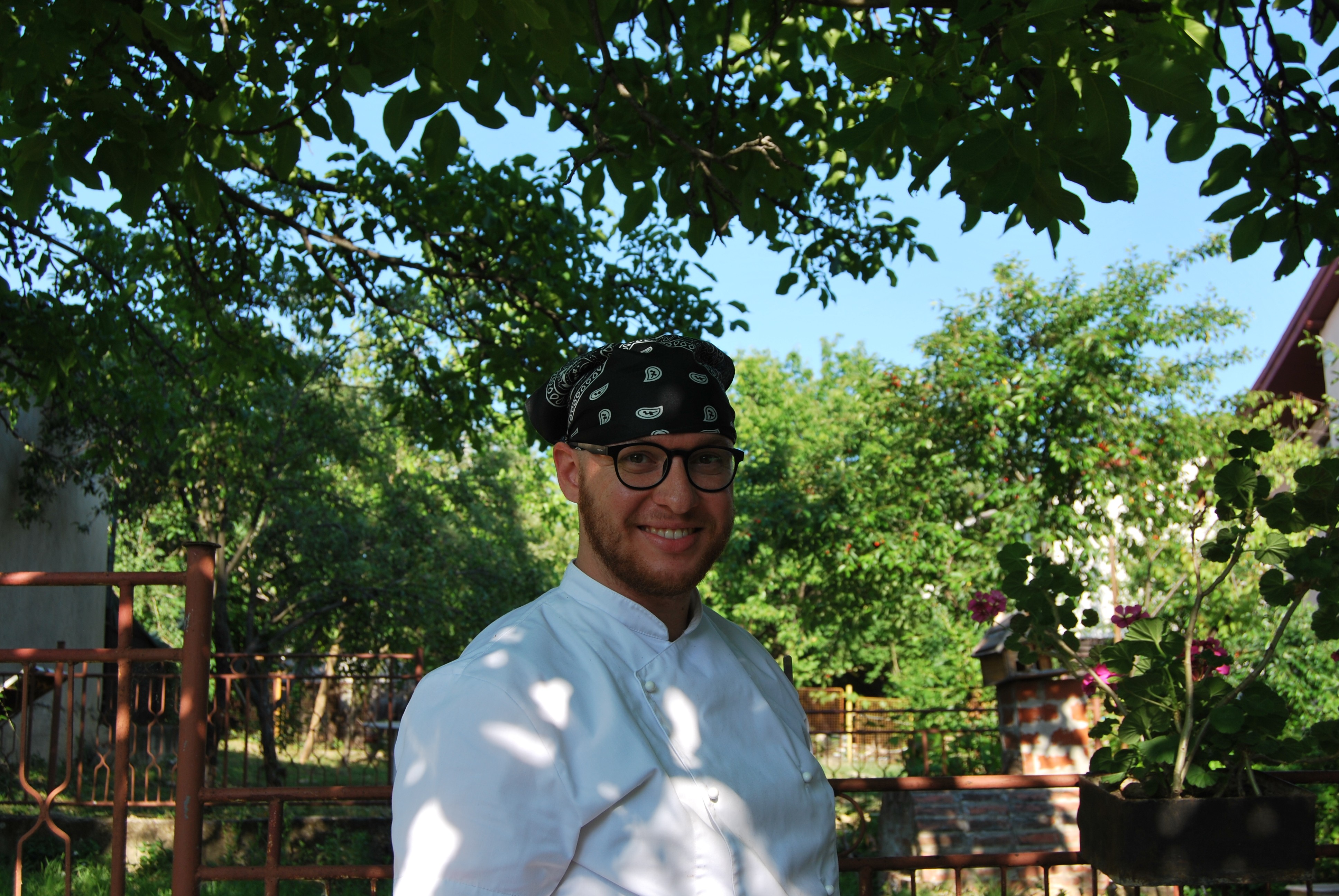 Pizza Chef Smiling at the camera