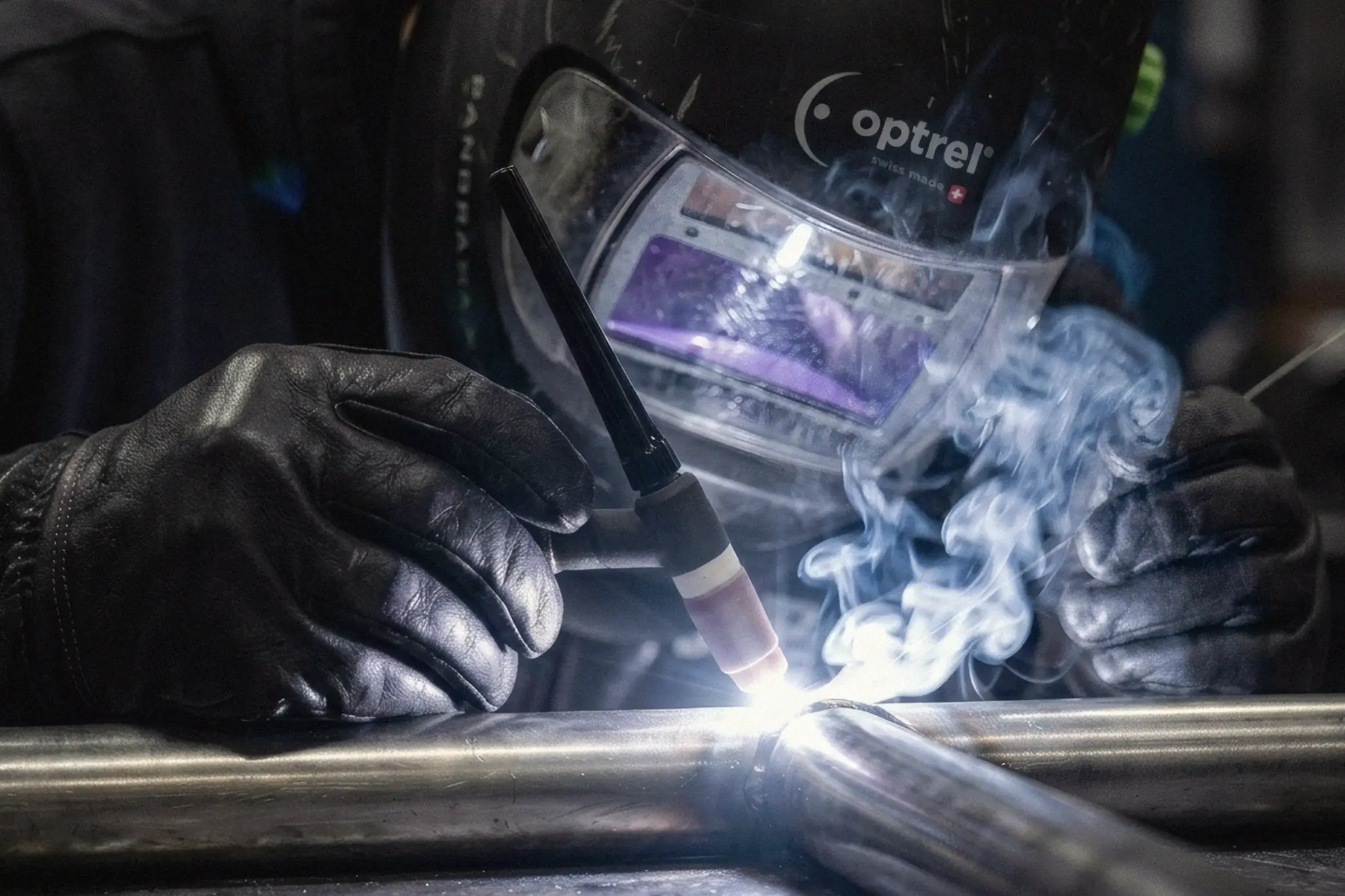 Mobile welder performing TIG welding onsite in Melbourne — ARK Mobile Welding