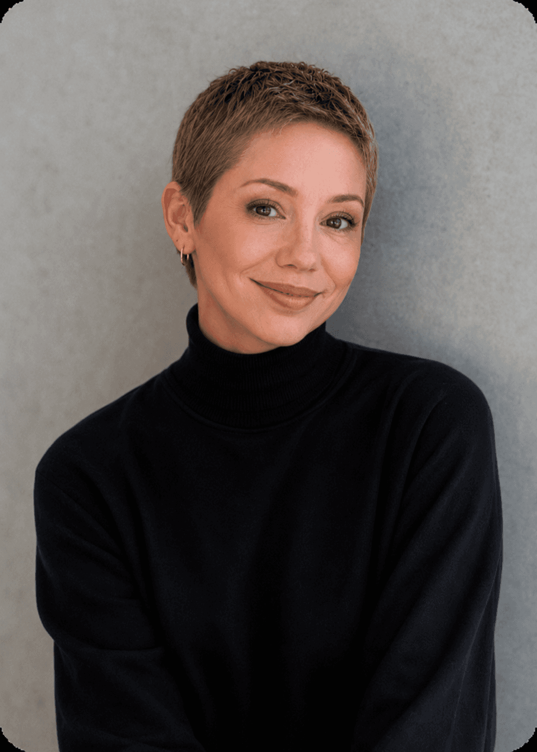 Portrait of portfolio creator – front view