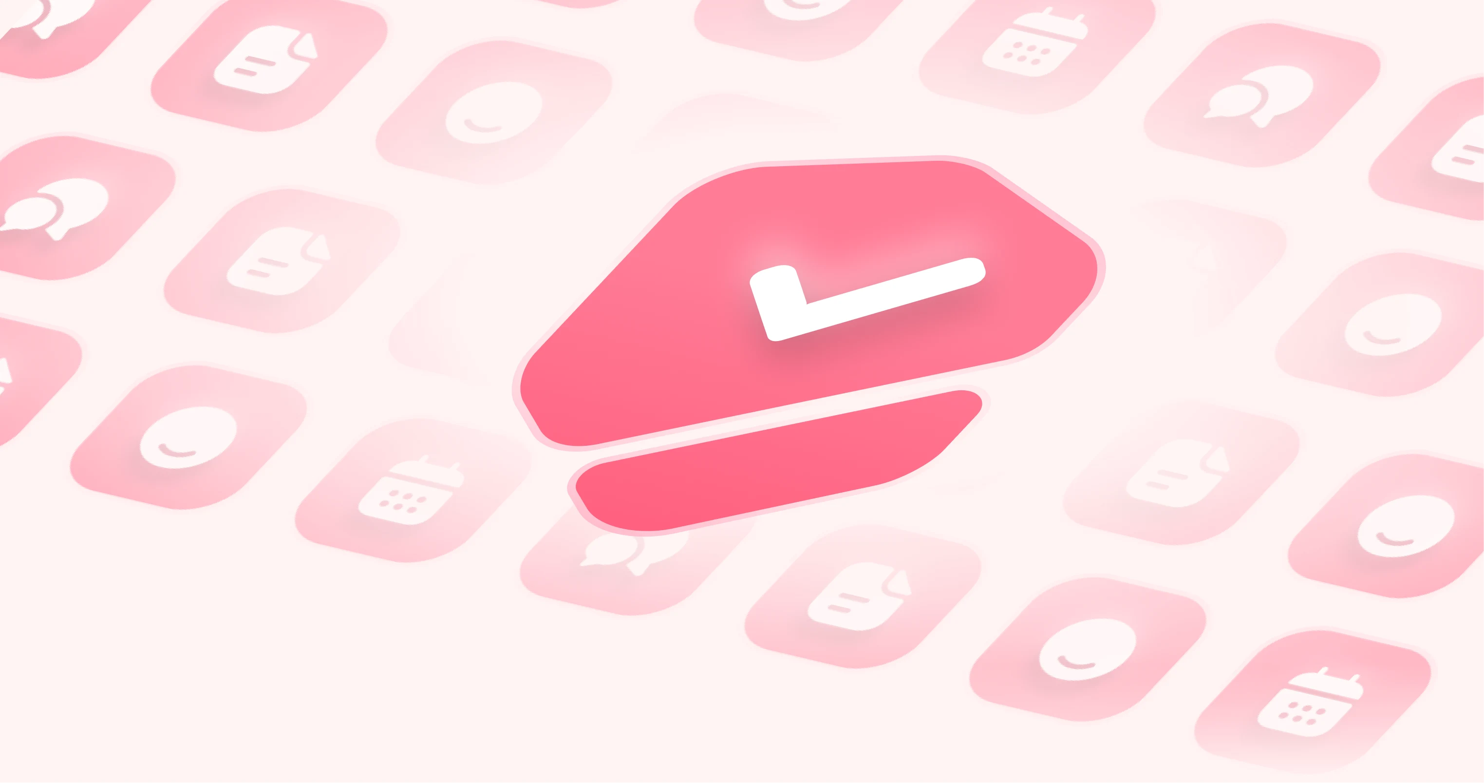 3D pink checkmark icon symbolizing privacy and data control