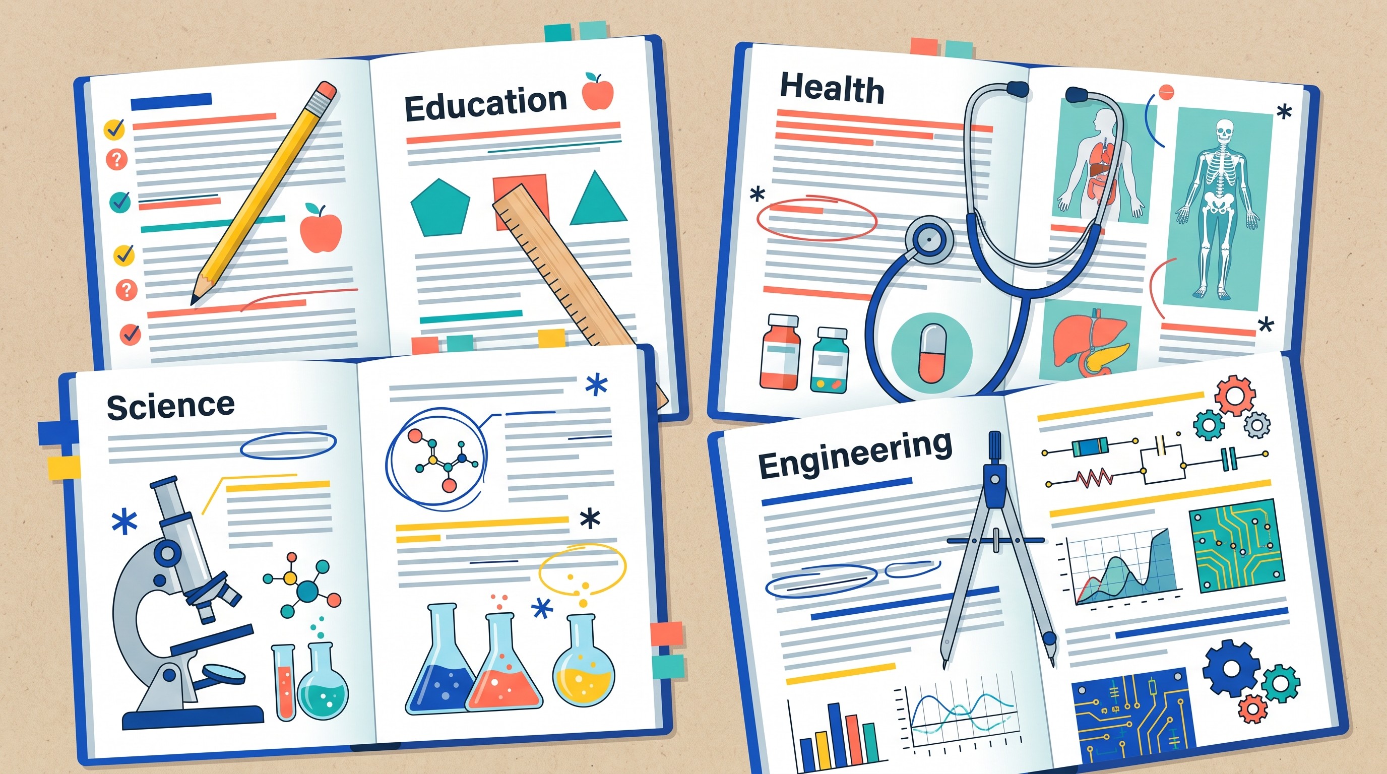 Discipline-specific academic abstract examples