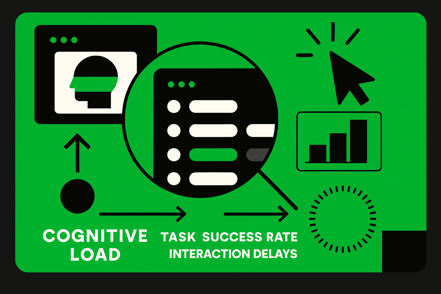 cognitive load explained through ux research diagrams showing mental effort and task success