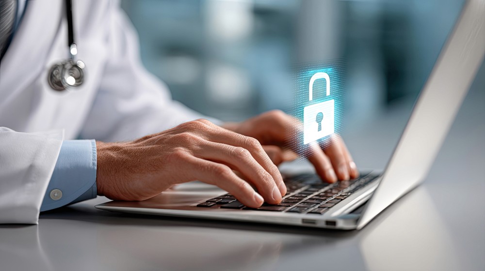 Red digital warning symbol glowing on a circuit board interface, representing active ransomware exploitation of the VMware ESXi CVE 2025 22225 vulnerability and hypervisor compromise.
