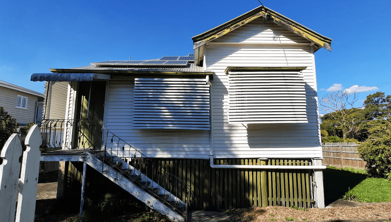 Lenore House, Hawthorne, before its renovation: the original pre-war Queenslander