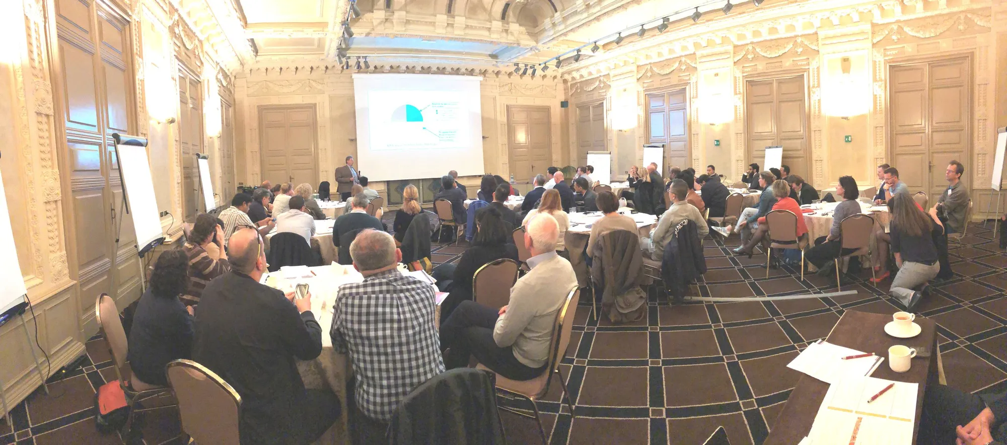 Participants working through cases at an EQuIP workshop