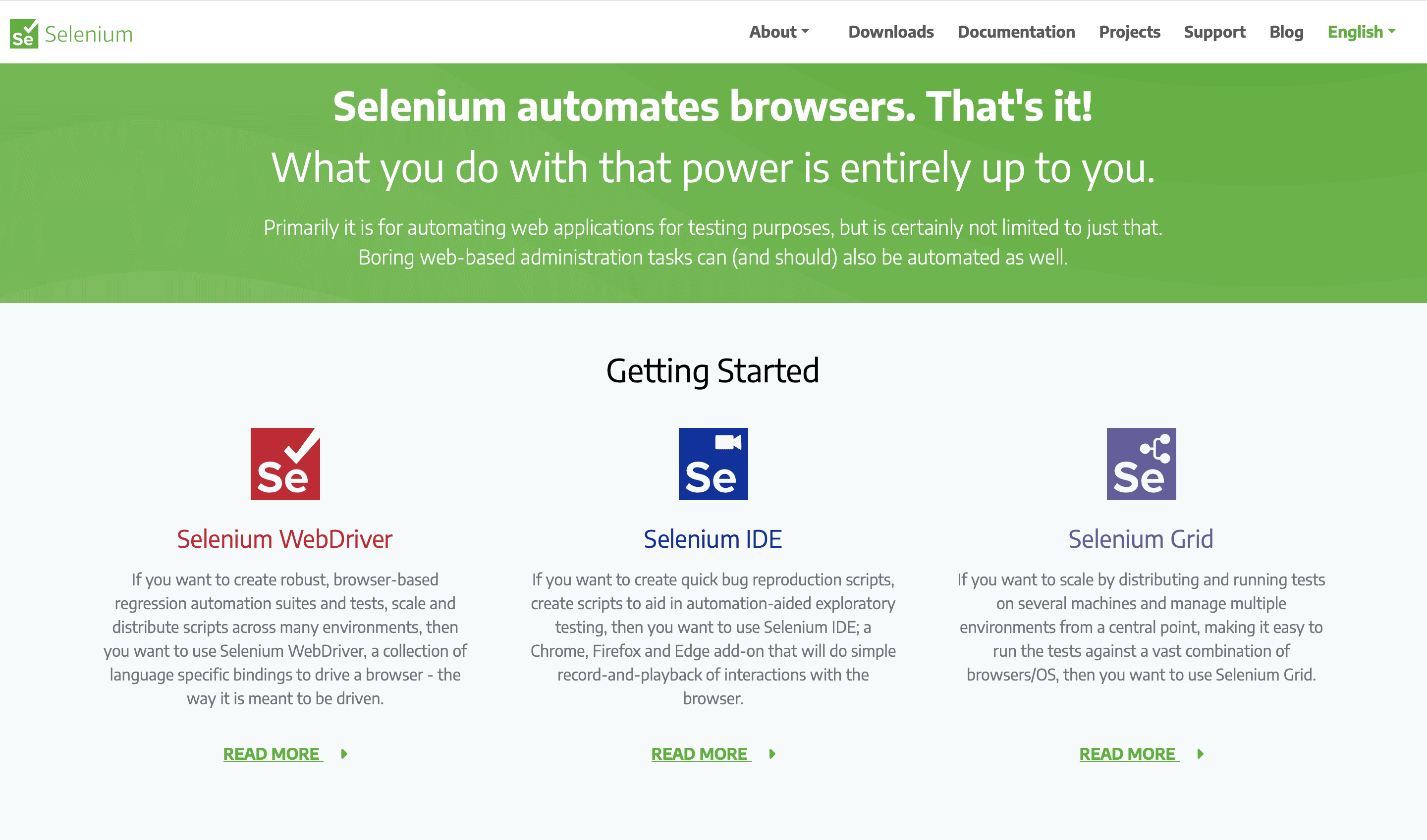 Selenium home 