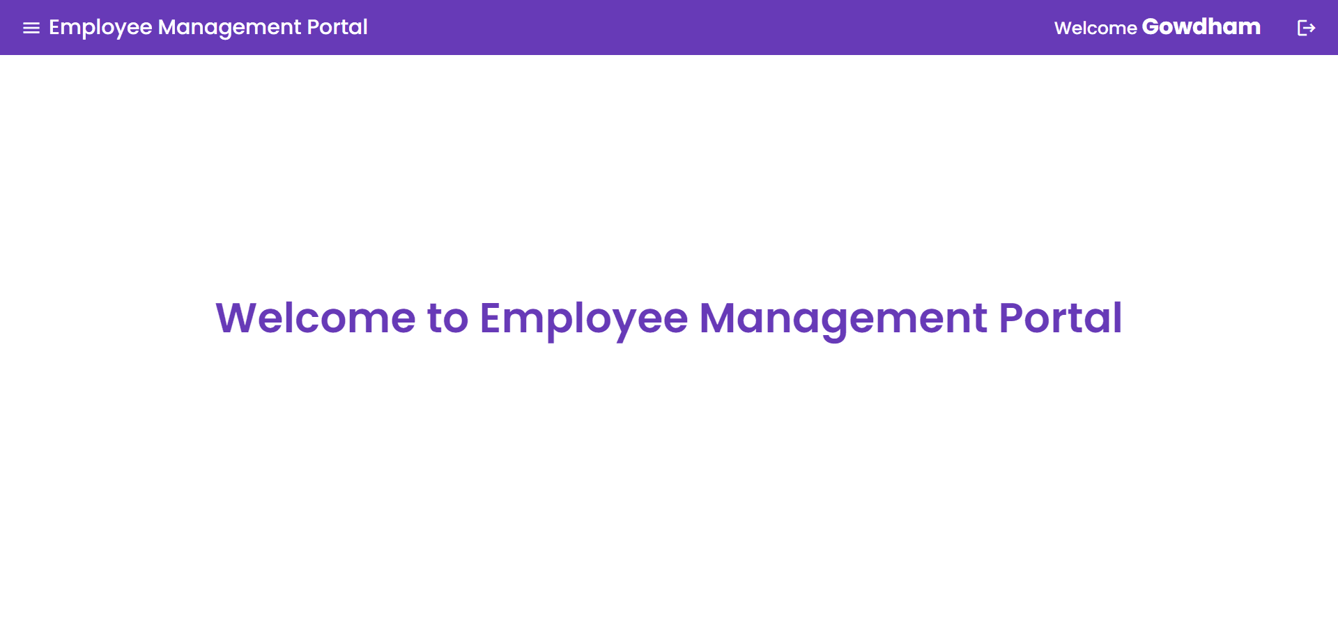 Employee Management Portal App