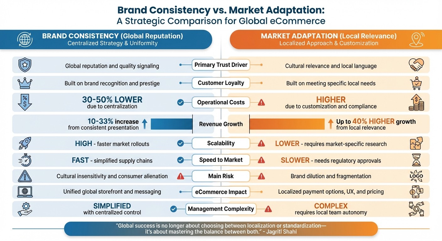 Brand Consistency vs Market Adaptation: Key Differences for Global eCommerce
