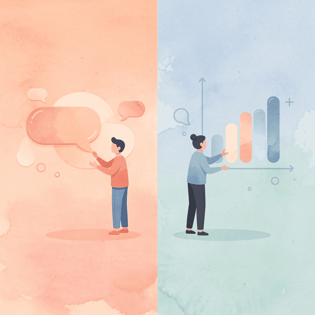 Split scene showing traditional learning versus engaging activities