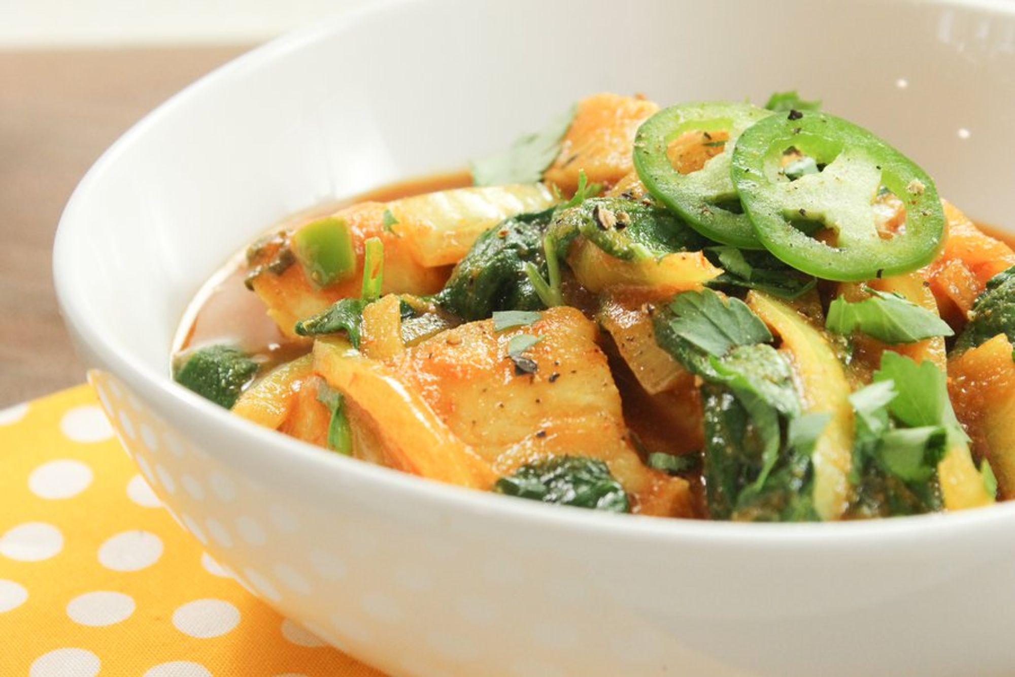 ready to eat fish curry in a bowl