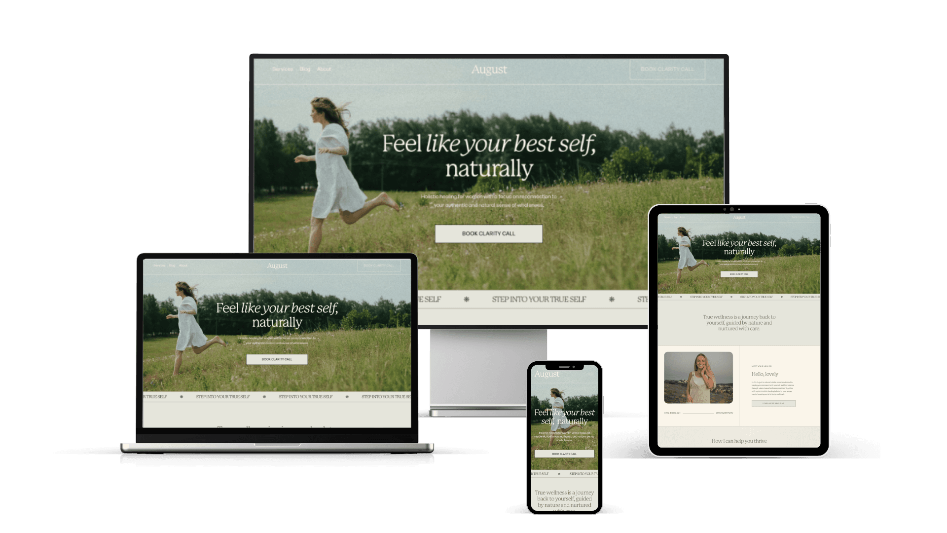 Cheerful woman at desk