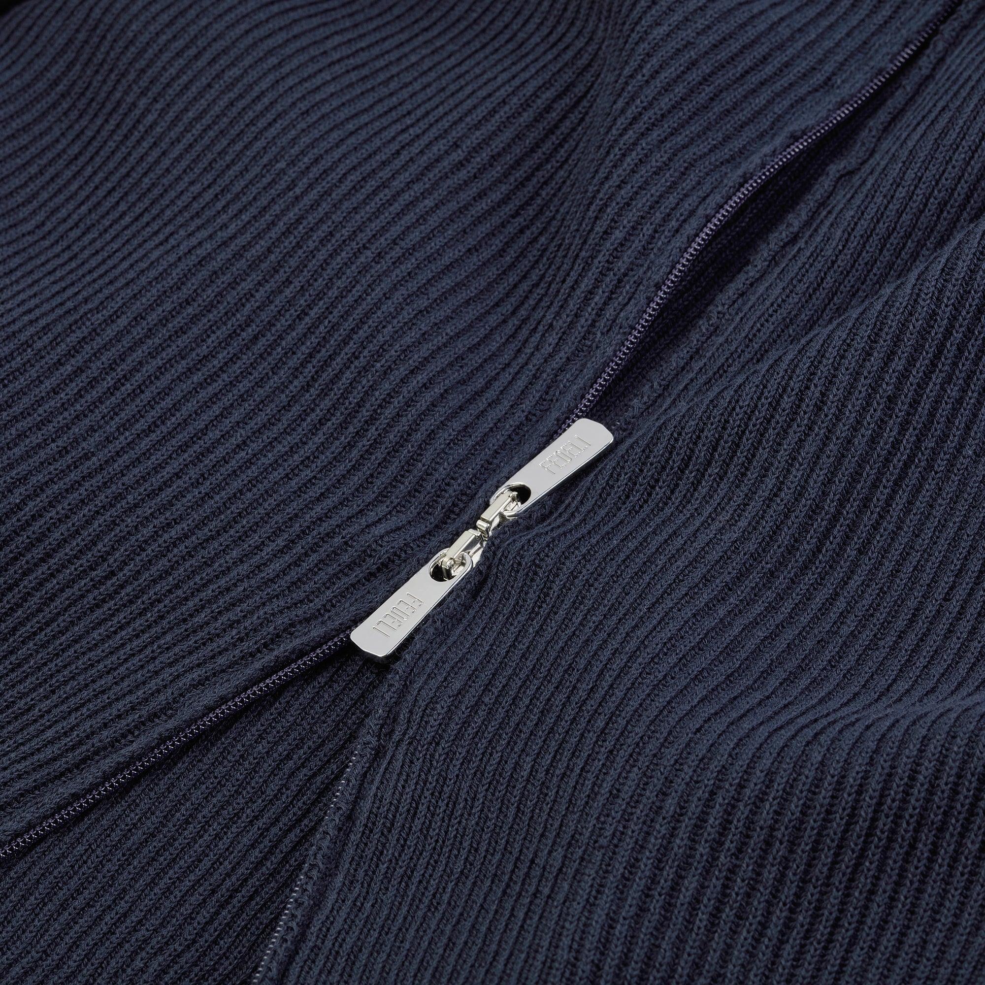 Paul Open Giza Dusty Full Zip Cardigan - Mandelli UK