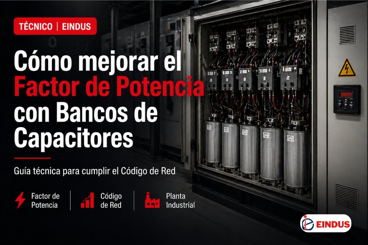 Bancos de capacitores para mejorar el factor de potencia y cumplir el Código de Red — EINDUS