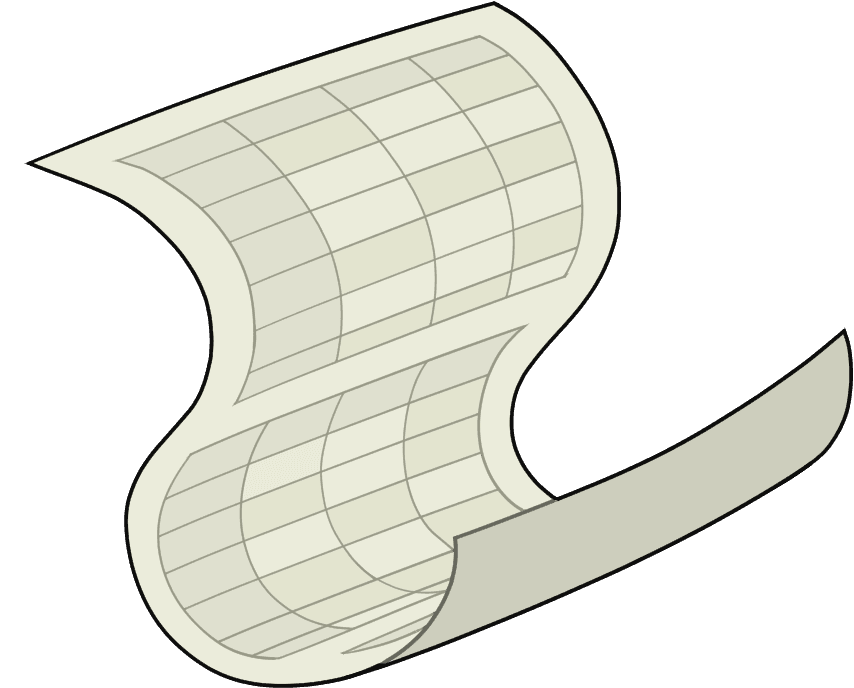 Paper sheet with tables
