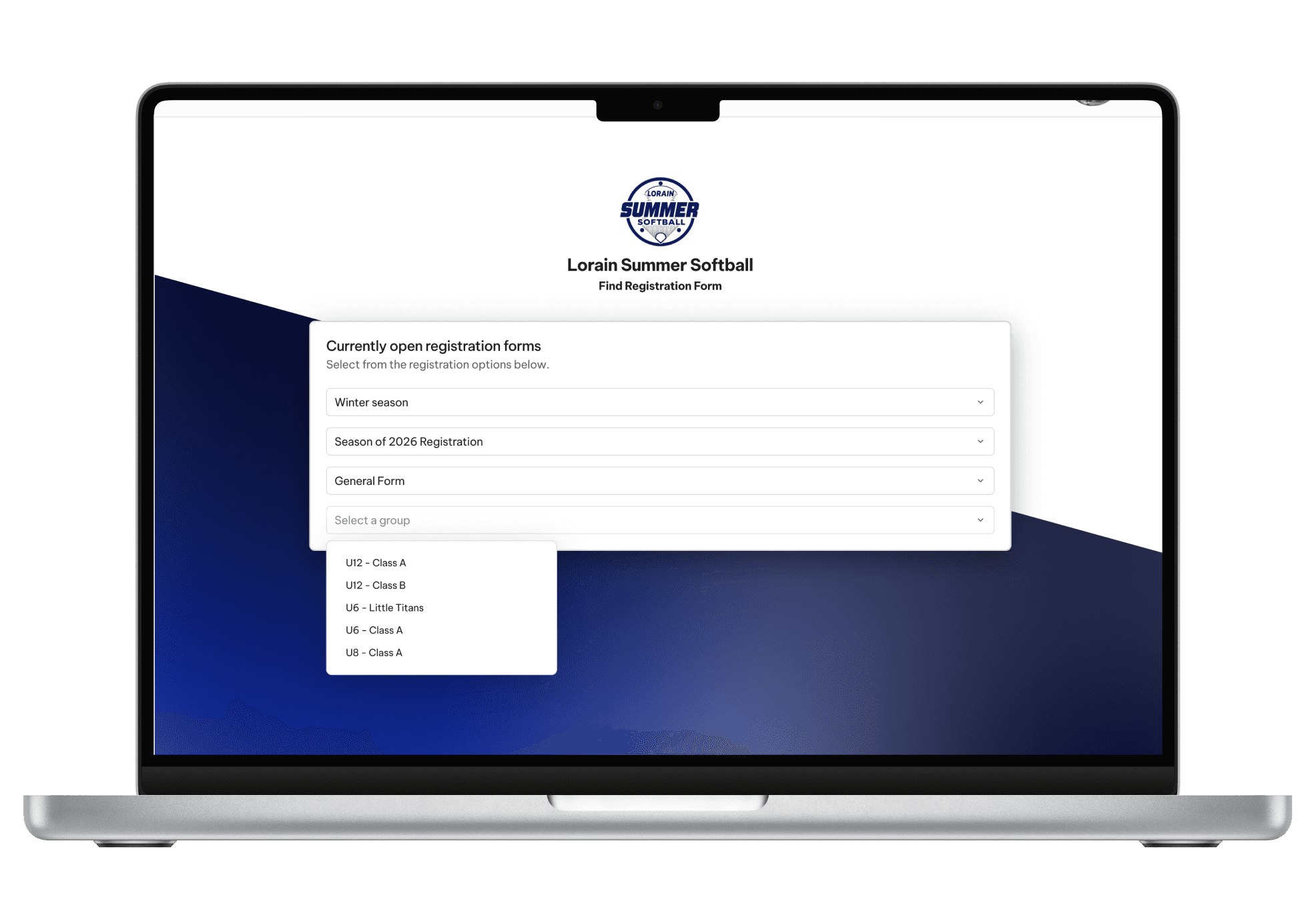 TeamLinkt's Softball Website Registration Forms Linked 