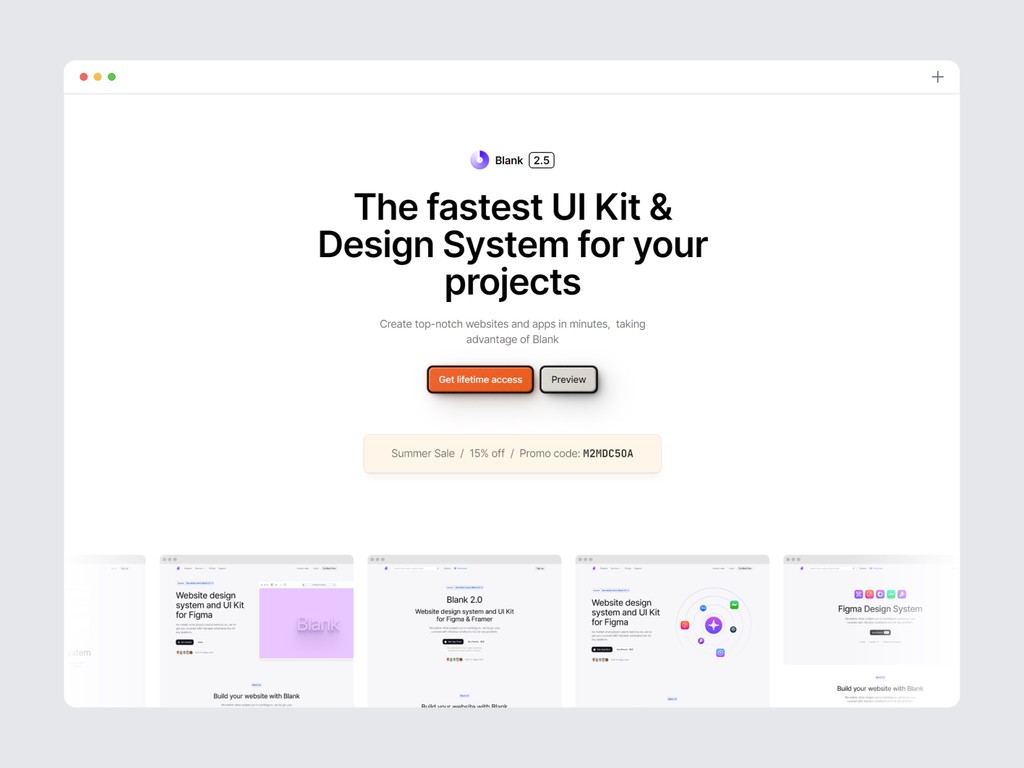 Blank UI kit