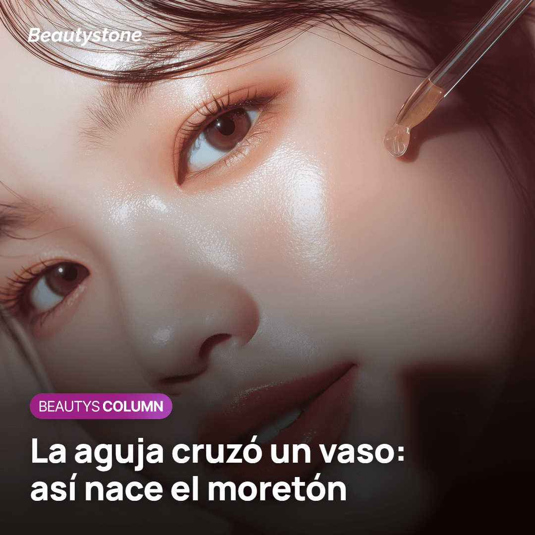 Microagujas de Potenza que cruzan un vaso pequeño y forman un moretón