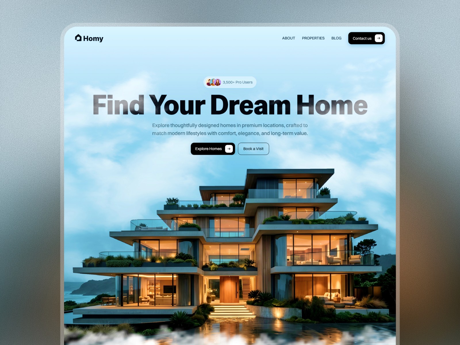 Homy — 极简现代创意机构官网设计灵感
