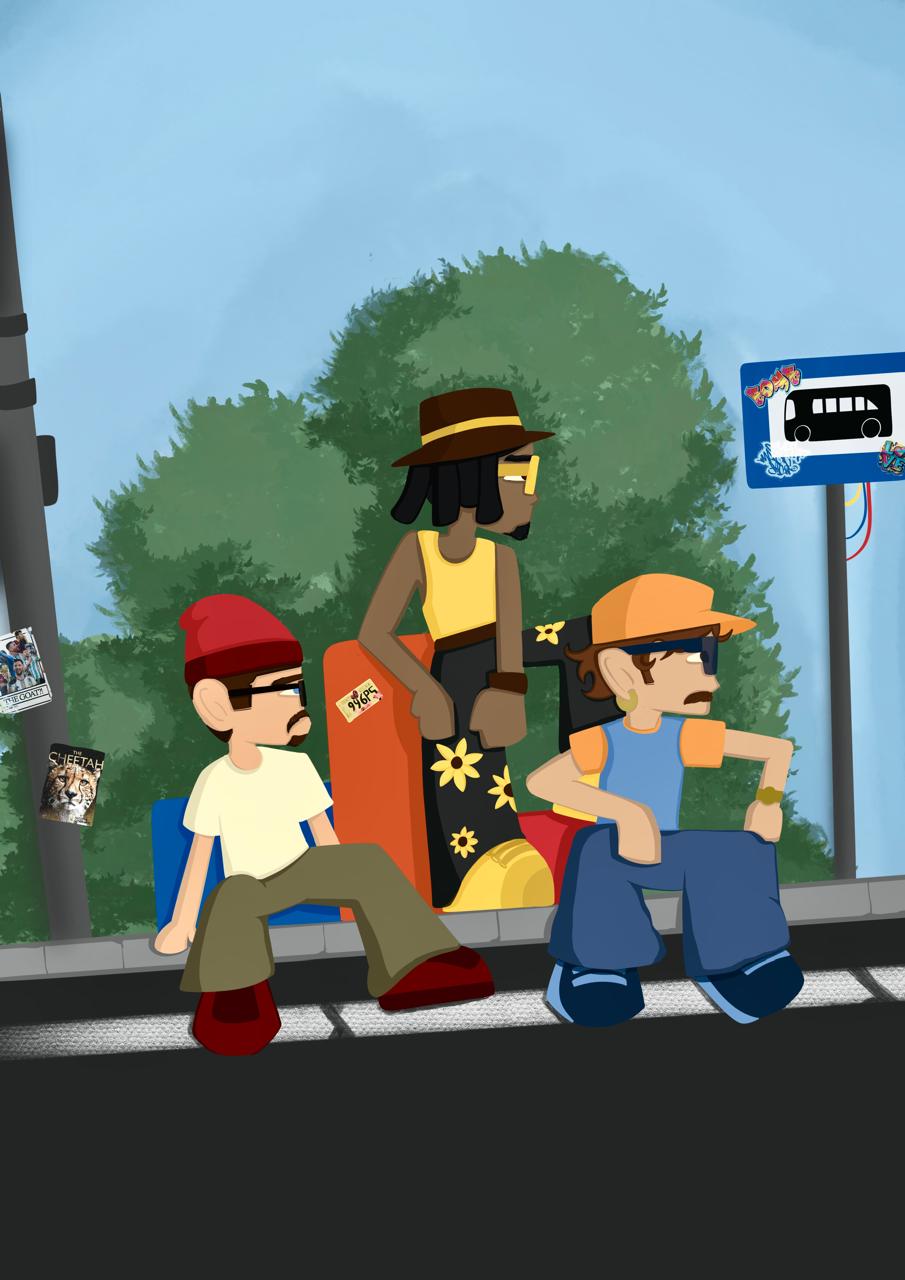 An illustration for Ray-Ban Campaign