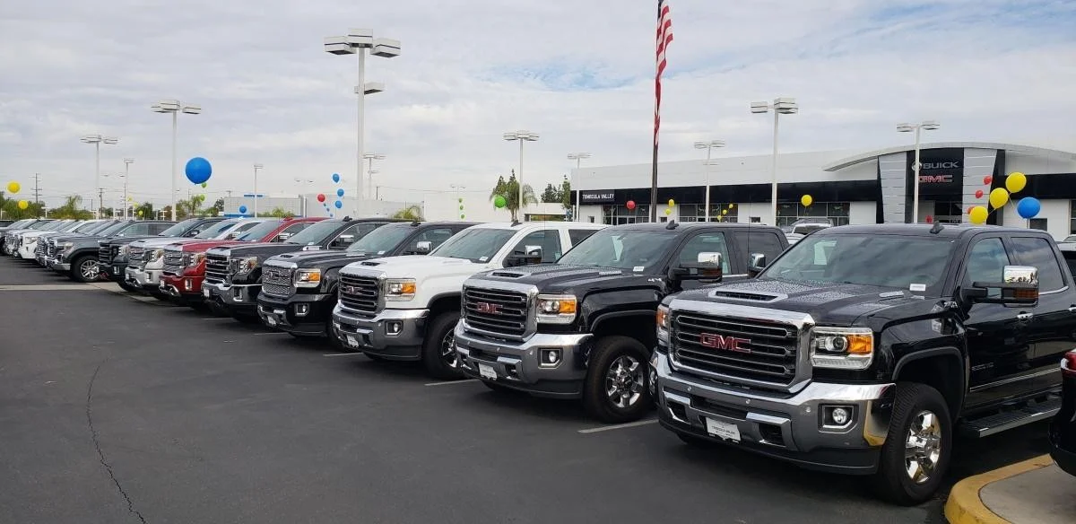 GMC Temecula Valley Dealership Lot