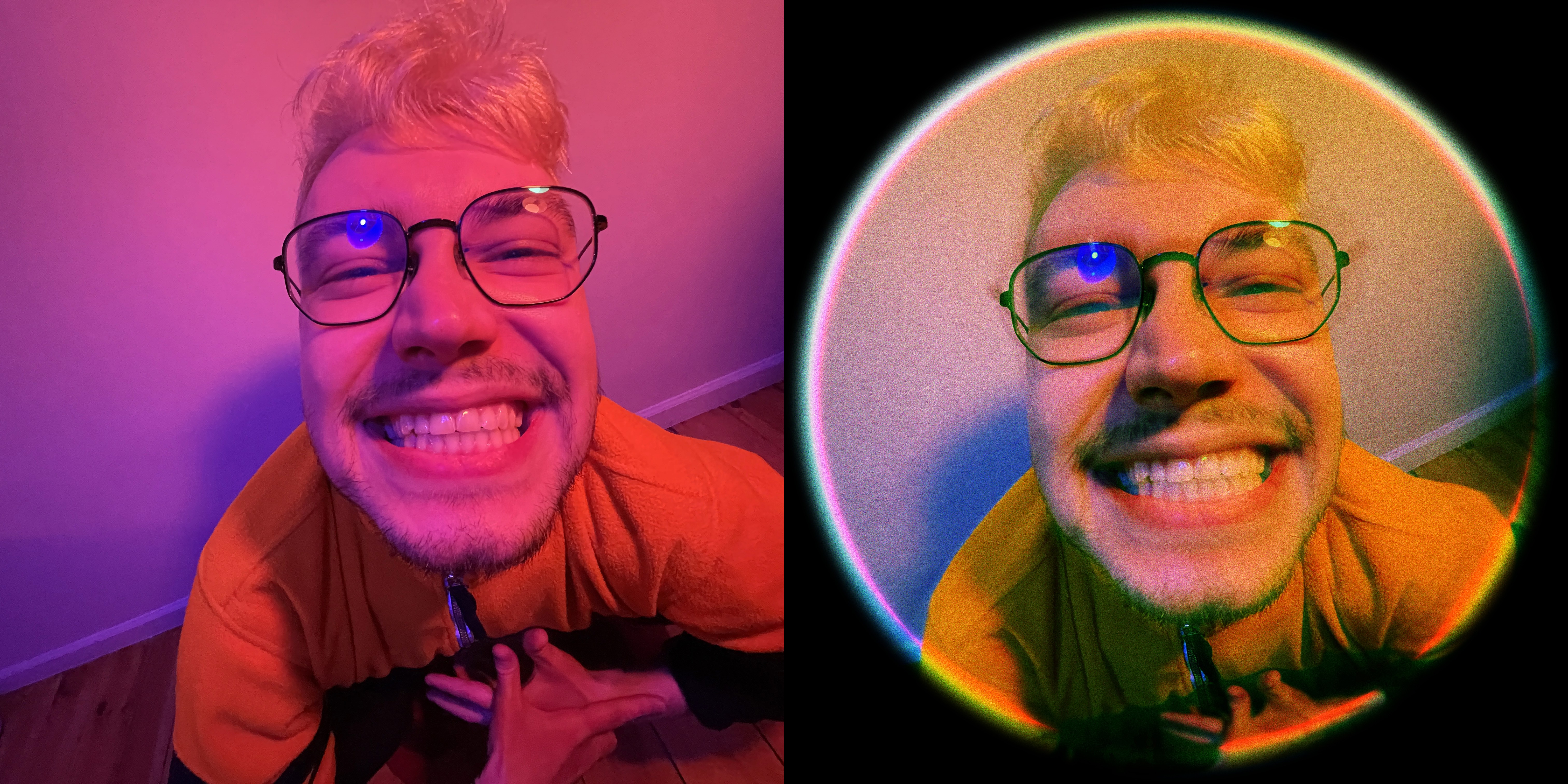 Photo editing- color correction and fish eye effect simulation