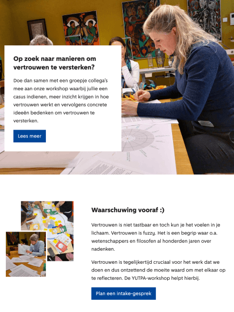 YUTPA - prototype website