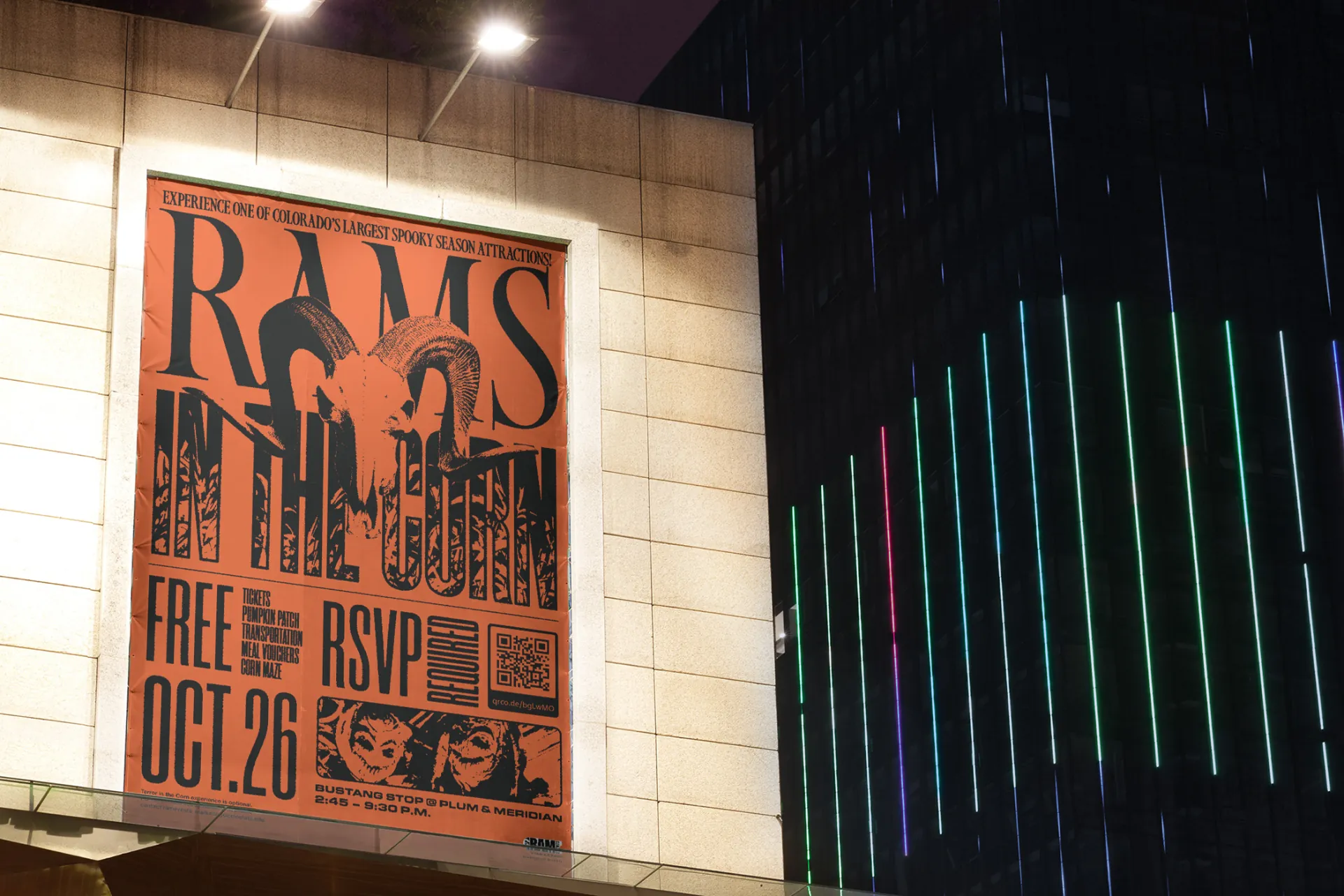 CSU RamEvent's Rams in the Corn event poster mockup