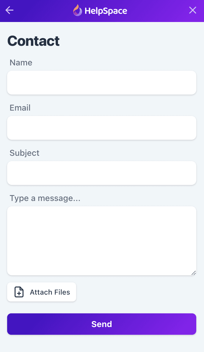 Widget Contact Form