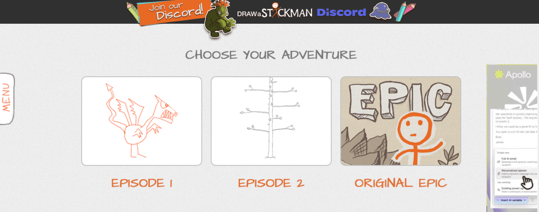 draw a stickman - Free Drawing Websites for Kids