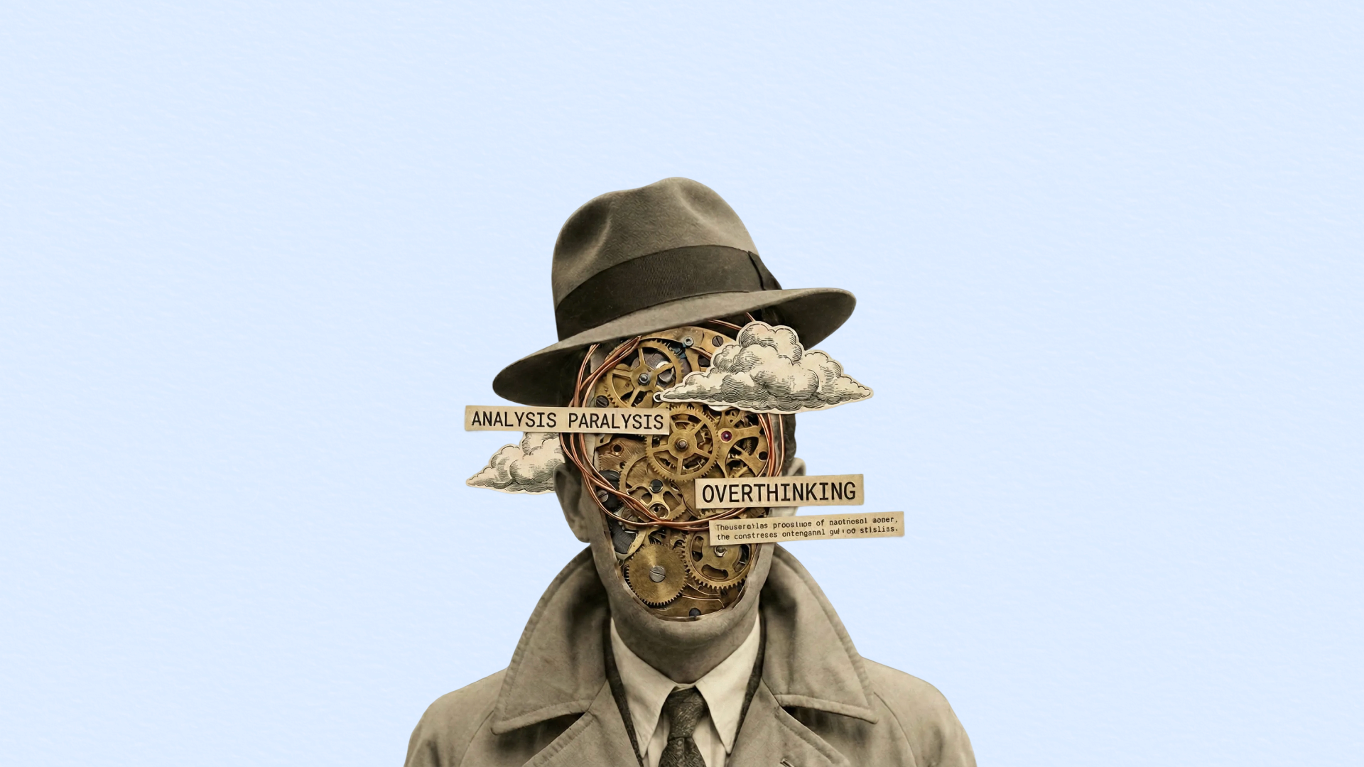 Vintage surreal collage & chaos in mind