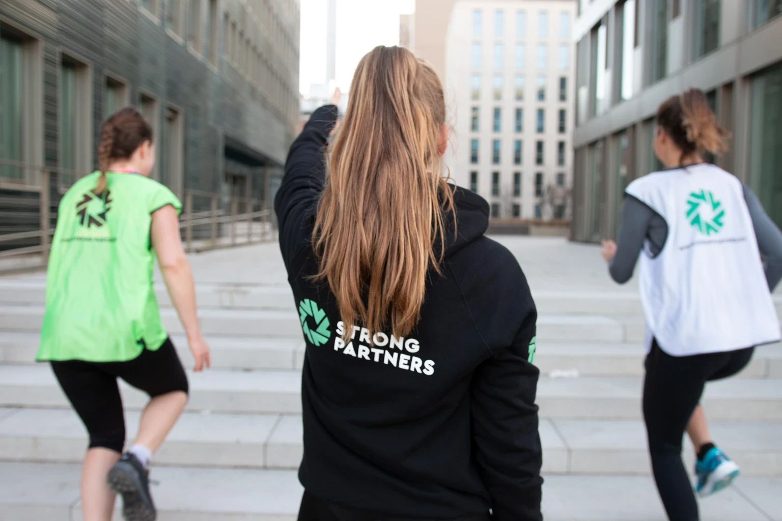 Gruppe von Menschen beim Joggen
