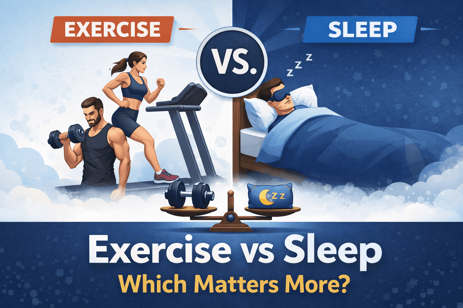 Exercise vs sleep image 