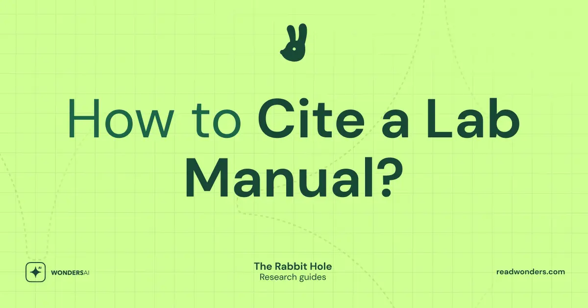 How to Cite a Lab Manual?