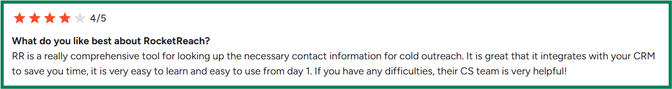 RocketReach G2 review