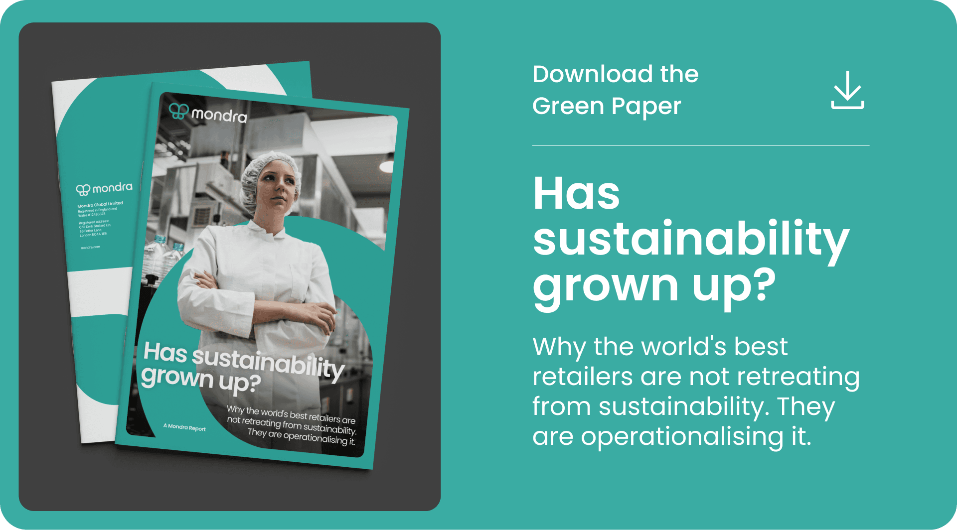 Download the Mondra Greenpaper- Has sustainability grown up