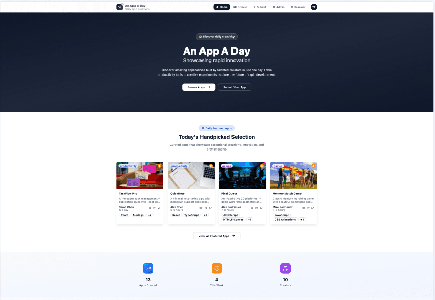 An App a Day screenshot