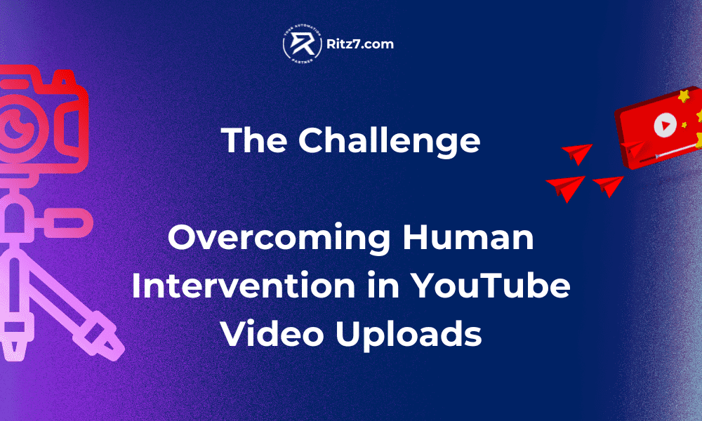 The Challenge  Overcoming Human Intervention in YouTube Video Uploads Ritz7