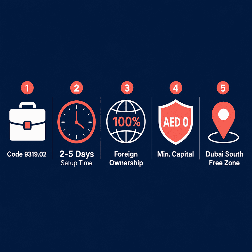 Infographic: Start a Individual Own-Account Sportsmen And Athletes, Referees, Judges, Timekeepers Etc. Business in Dubai