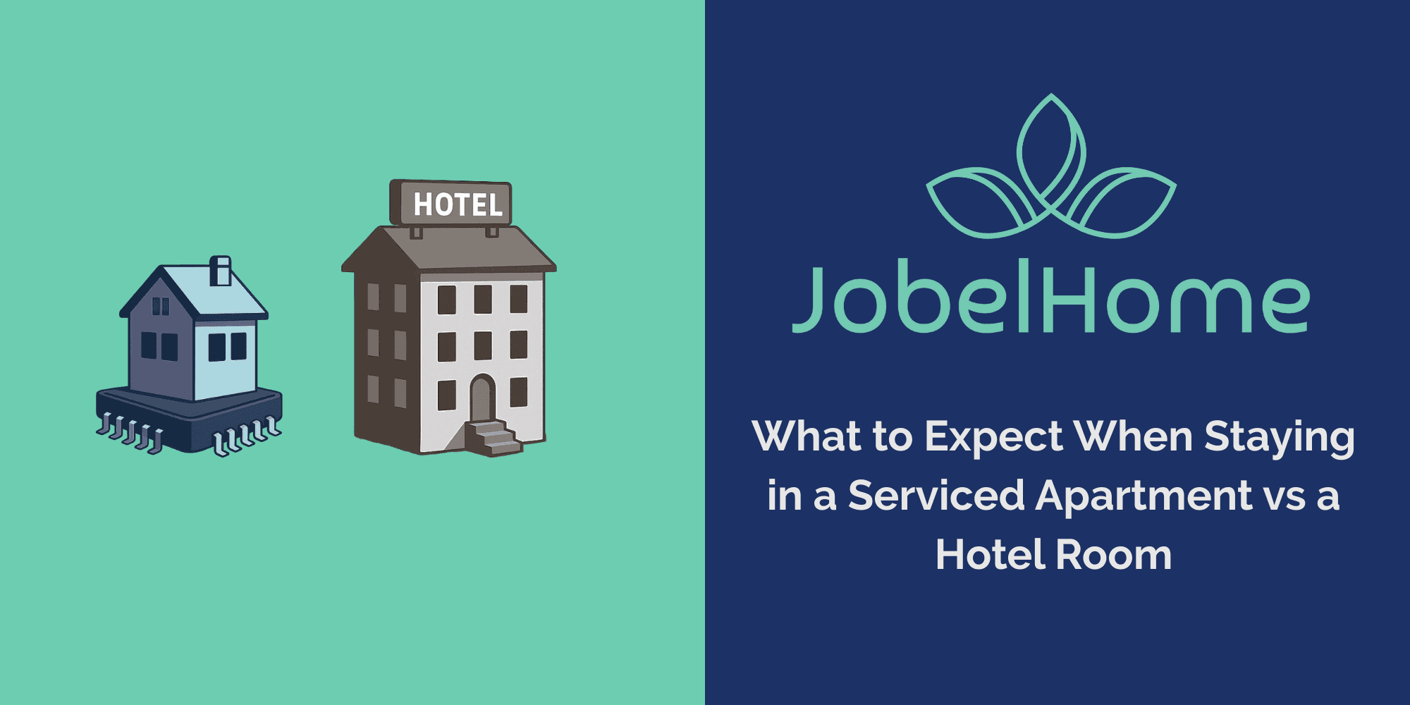 Serviced apartment stay offering more space and flexibility than a traditional hotel room.