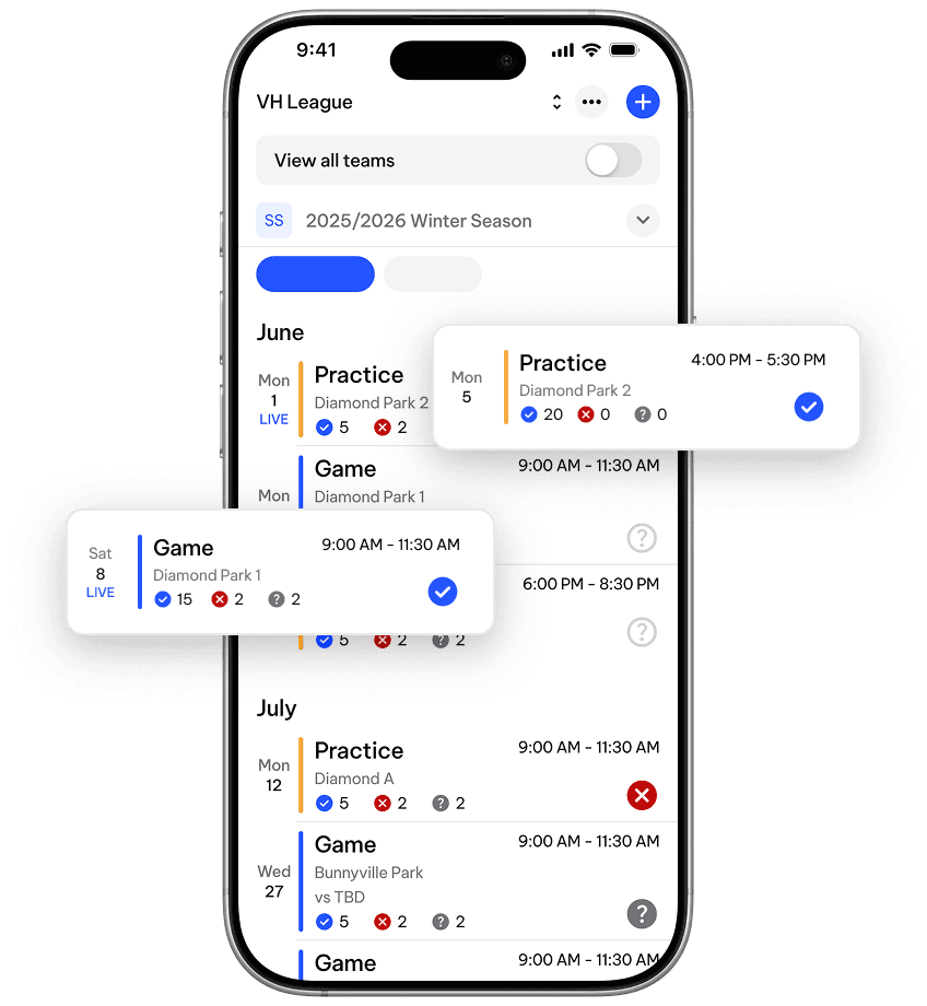 TeamLinkt's Baseball Team Scheduling Tool
