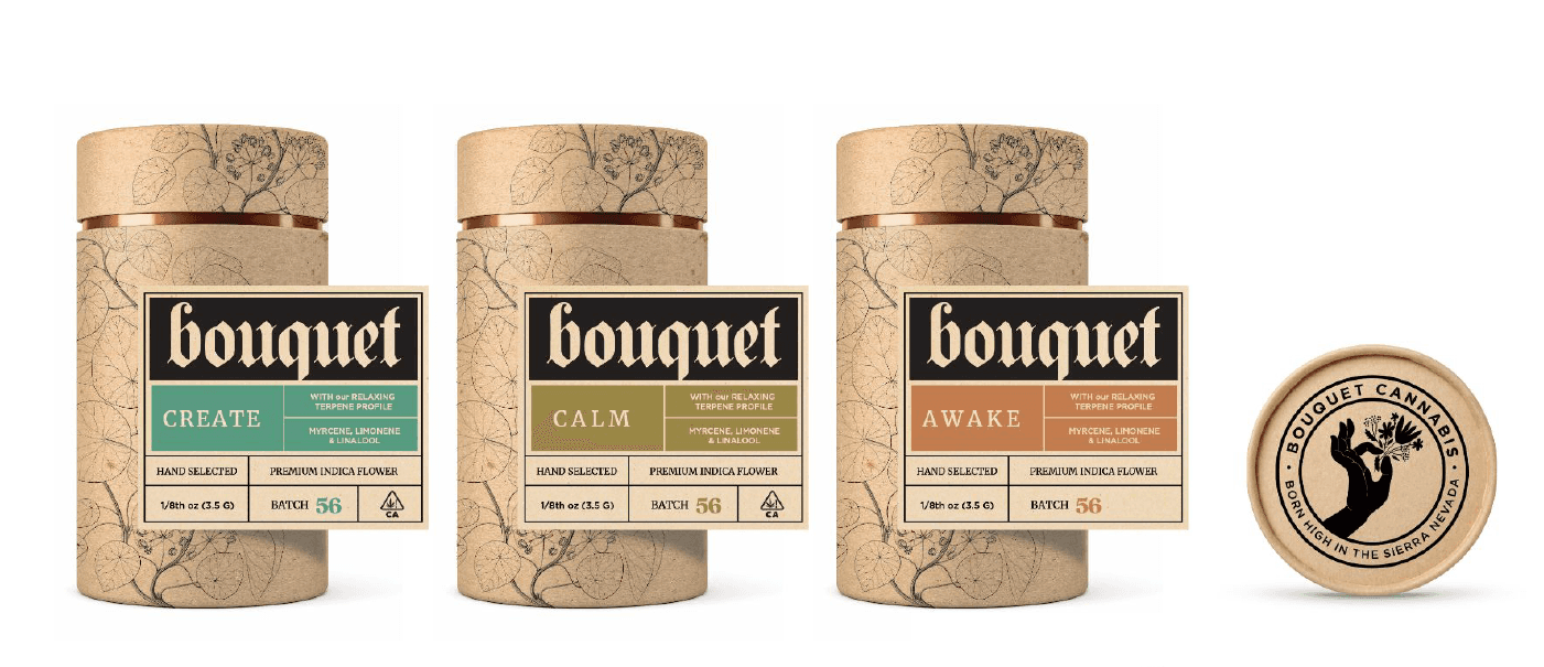 Packaging mockups for Bouquet