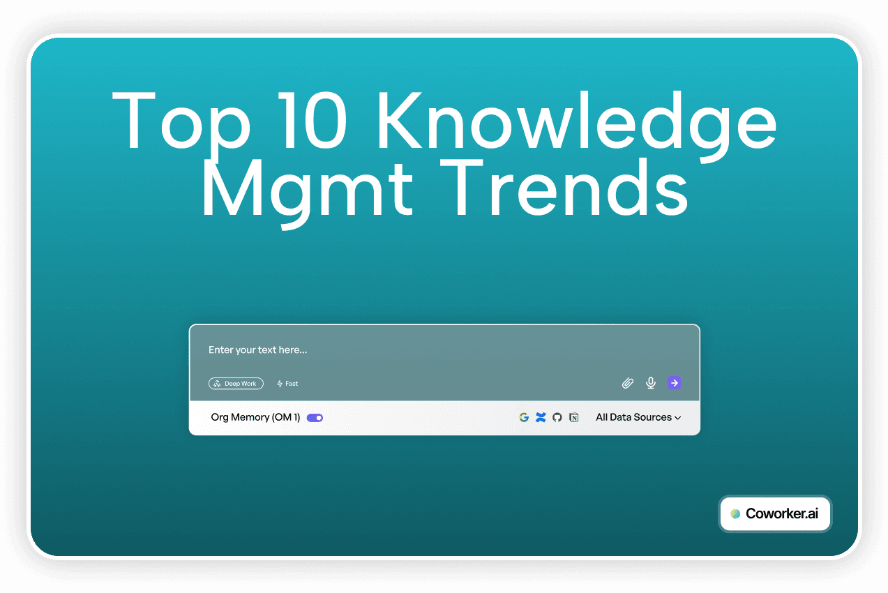 Top 10 Knowledge Mgmt Trends - Knowledge Management Trends