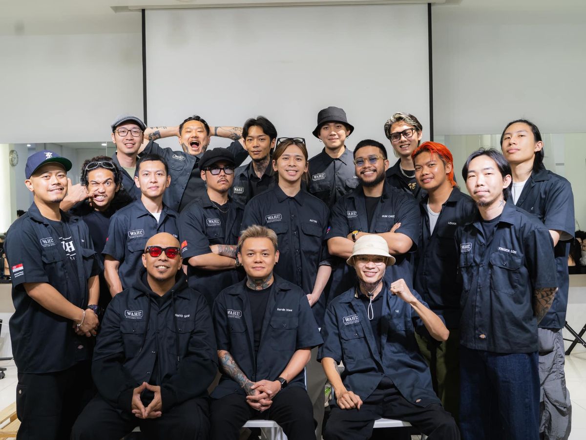 Gum Cruz barbering eduaction with WAHL Southeast Asia