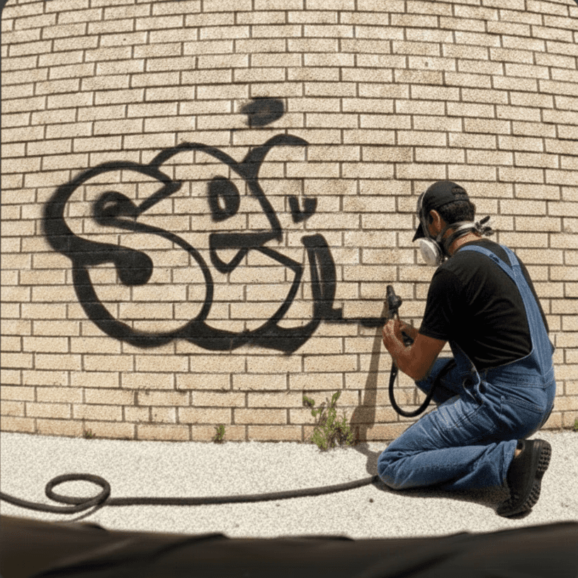 View of a mountain lake from inside a vehicle.