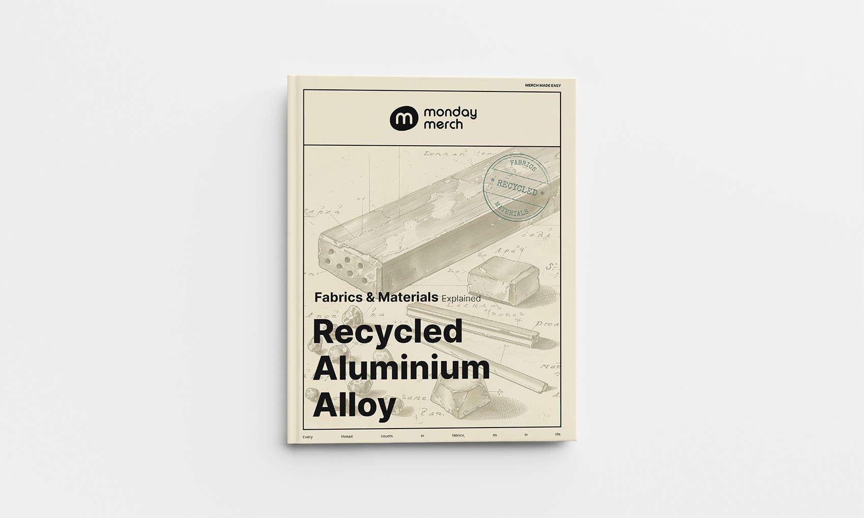 Monday Merch Fabrics and Materials Book Recycled Aluminium Alloy